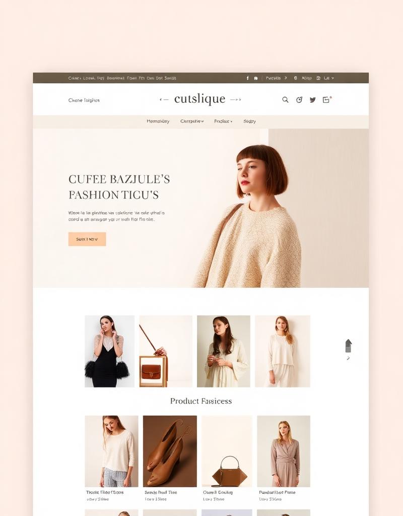 Boutique website preview