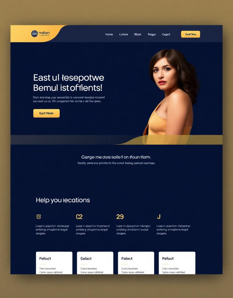 Salon website preview